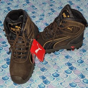 Puma Safety Sierra Nevada Mid Safety Boot Brown Mens Size 9